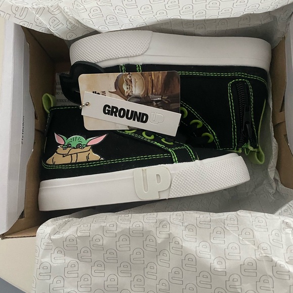 Grougu High-Top (Toddler) Size 8, Sneakers,, Girls, Black, - Picture 7 of 11